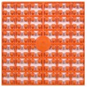 Carré couleur Orange 389