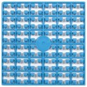 Carré couleur Bleu Turquoise 198