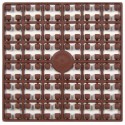 Carré couleur Marron Fonçé 130