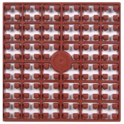 Carré couleur Marron Roux