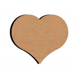 Support bois MDF 15 cm Coeur