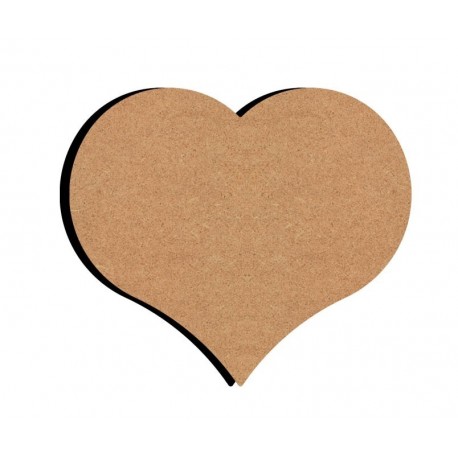 Support bois MDF 15 cm Coeur