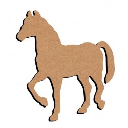 Support bois MDF 15 cm Cheval