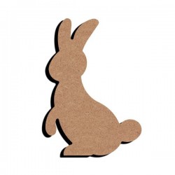 Support bois MDF 15 cm Lapin