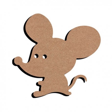 Support bois MDF 15 cm Souris