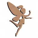 Support bois à décorer MDF - Fairy 15 cm/26 cm