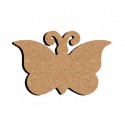 Support bois à décorer MDF - Papillon Plat 15 cm/26 cm