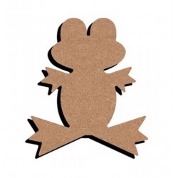 Support bois MDF 15 cm Grenouille