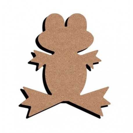 Support bois MDF 15 cm Grenouille