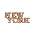 Support bois à décorer MDF - New York 58 cm