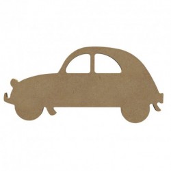 Support bois à décorer MDF - Voiture 15 cm