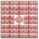 Carré couleur Rose poudré XL