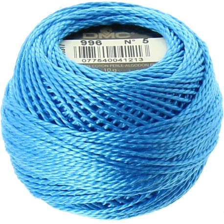 Pelote Noir Coton Perlé DMC n°5